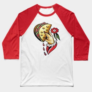 Taco traditional tattoo Baseball T-Shirt